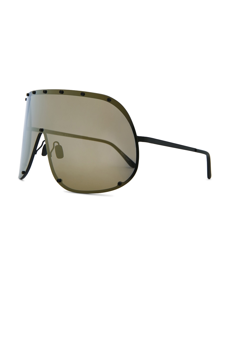 Rick Owens Shield Sunglasses In Black