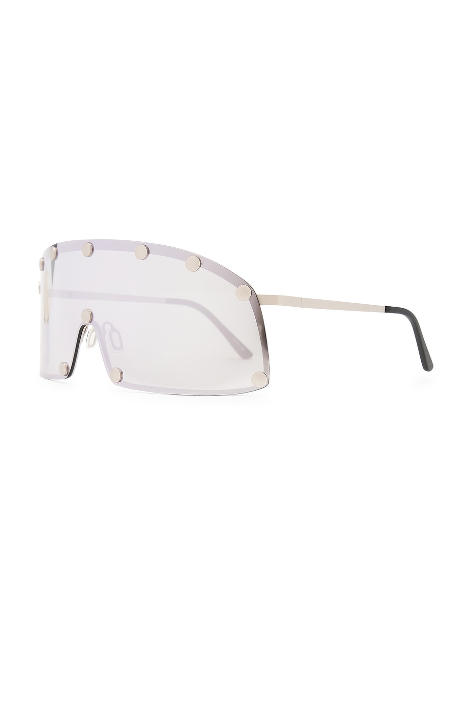 Rick Owens Shield Sunglasses In Gray