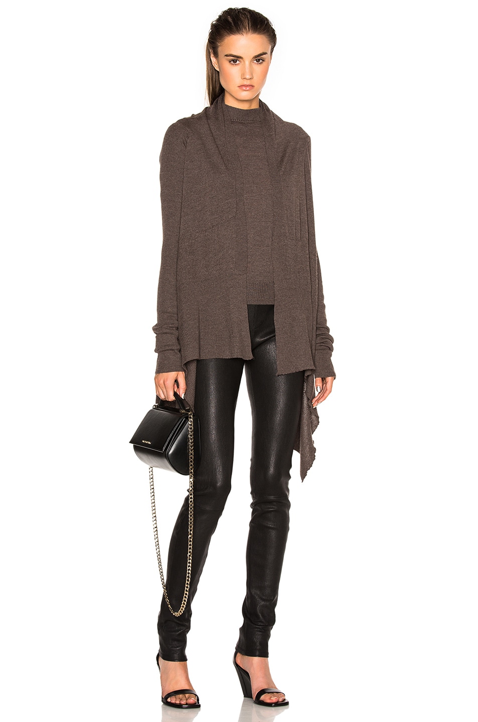 Image 1 of Rick Owens Classic Knit Wrap in DNA Dust