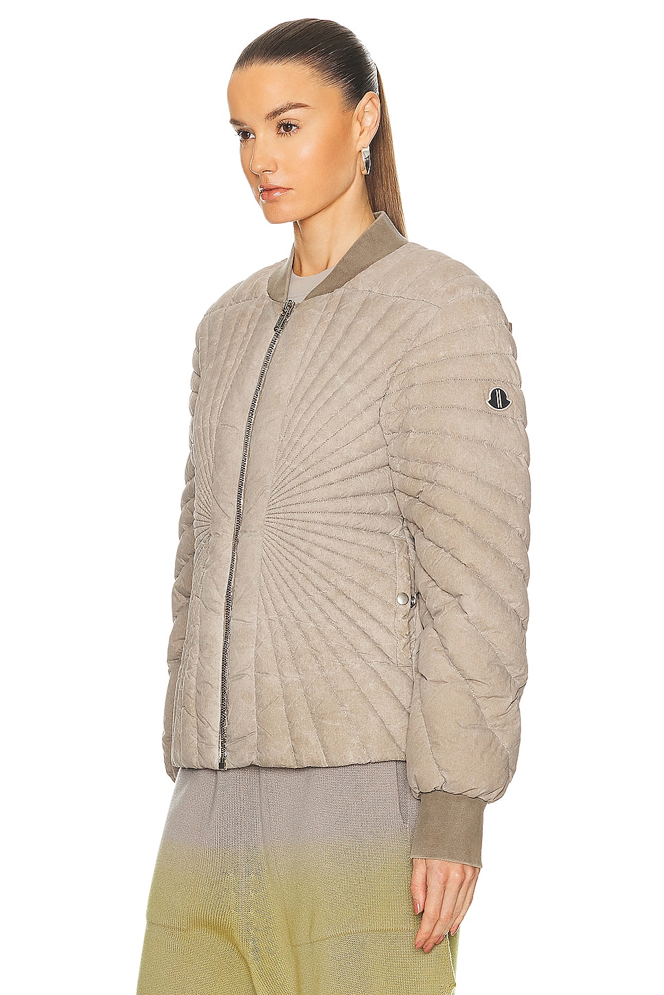 Moncler + Rick Owens Men's Geocamo Flight Down Jacket Black