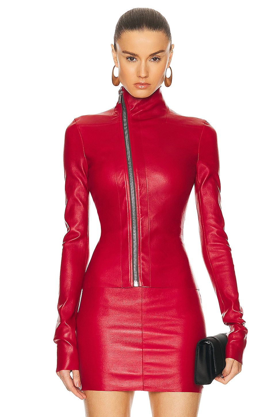 Image 1 of Rick Owens Gary Jacket in Cardinal Red