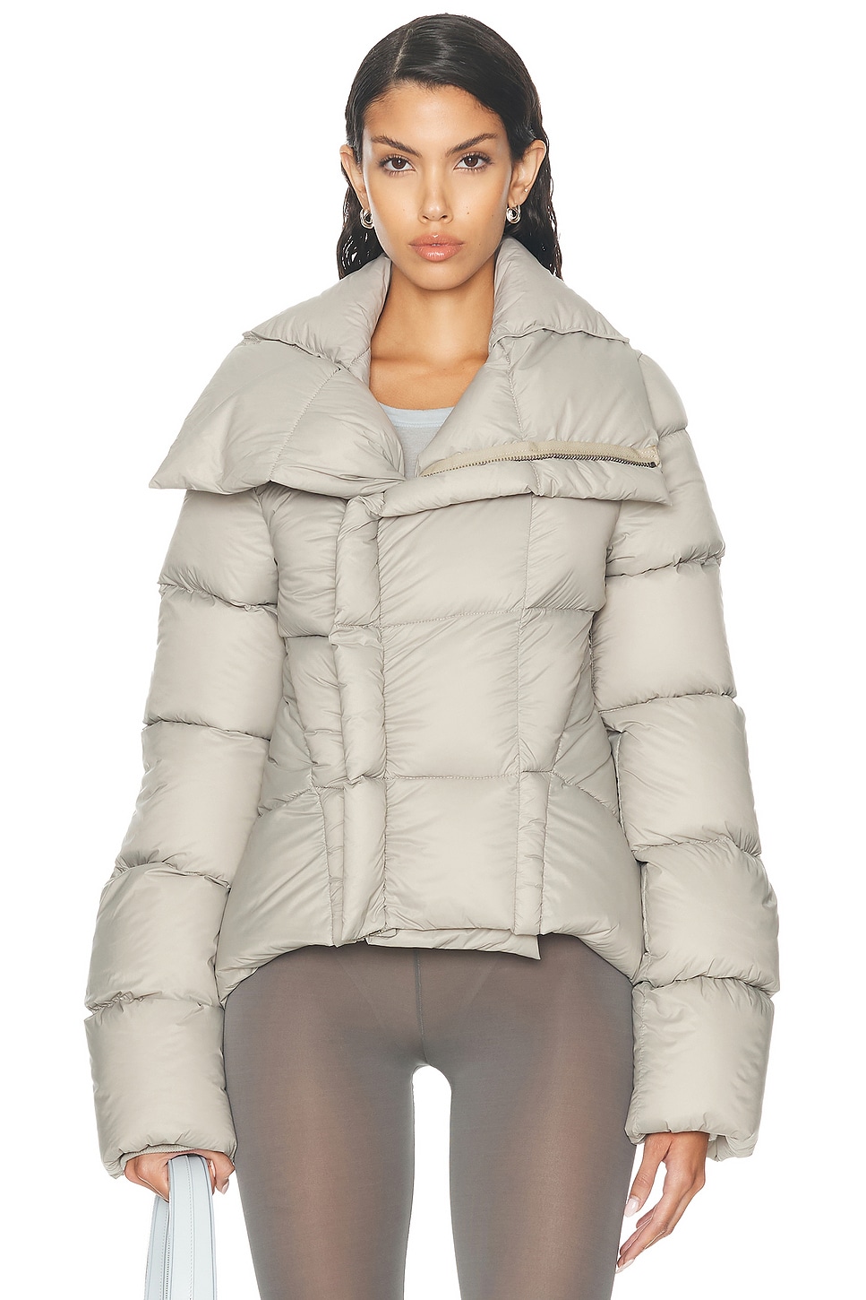 Image 1 of Rick Owens Naska Duvet Jacket in Pearl