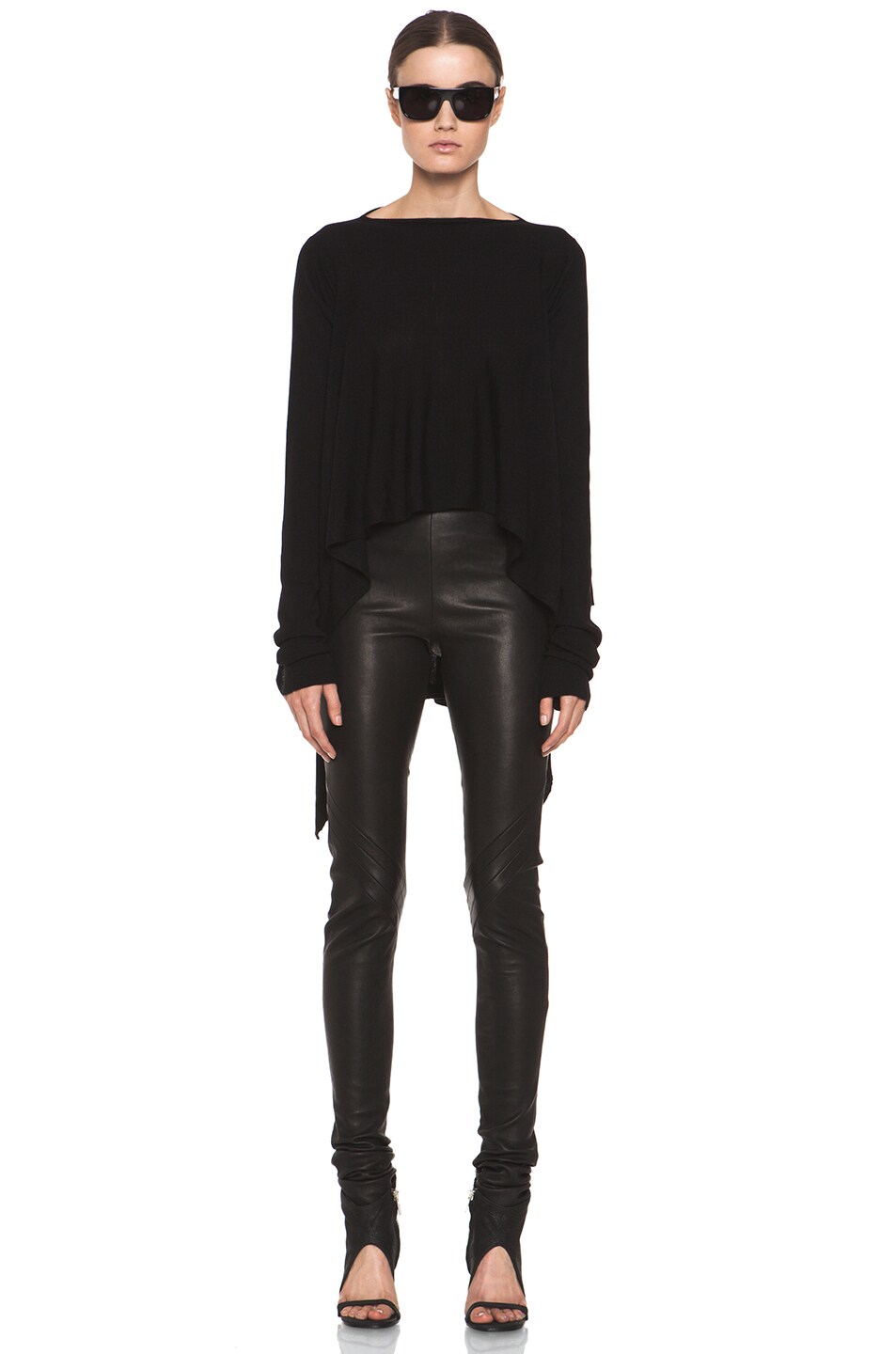 Image 1 of Rick Owens Poncho Wrap in Black