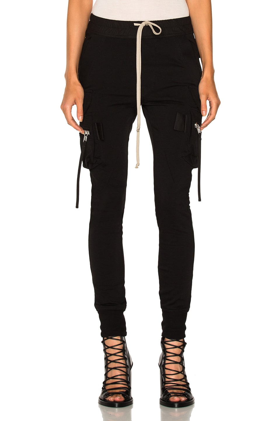 Image 1 of Rick Owens Cargo Jogger Pant in Black