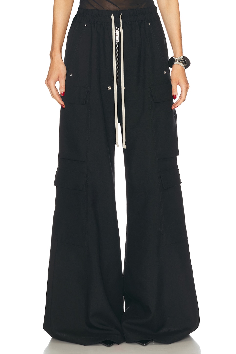 Image 1 of Rick Owens Wide Leg Pant in Black