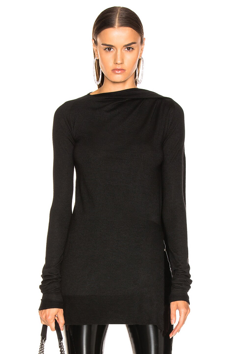 Image 1 of Rick Owens Cape Tunic Top in Black