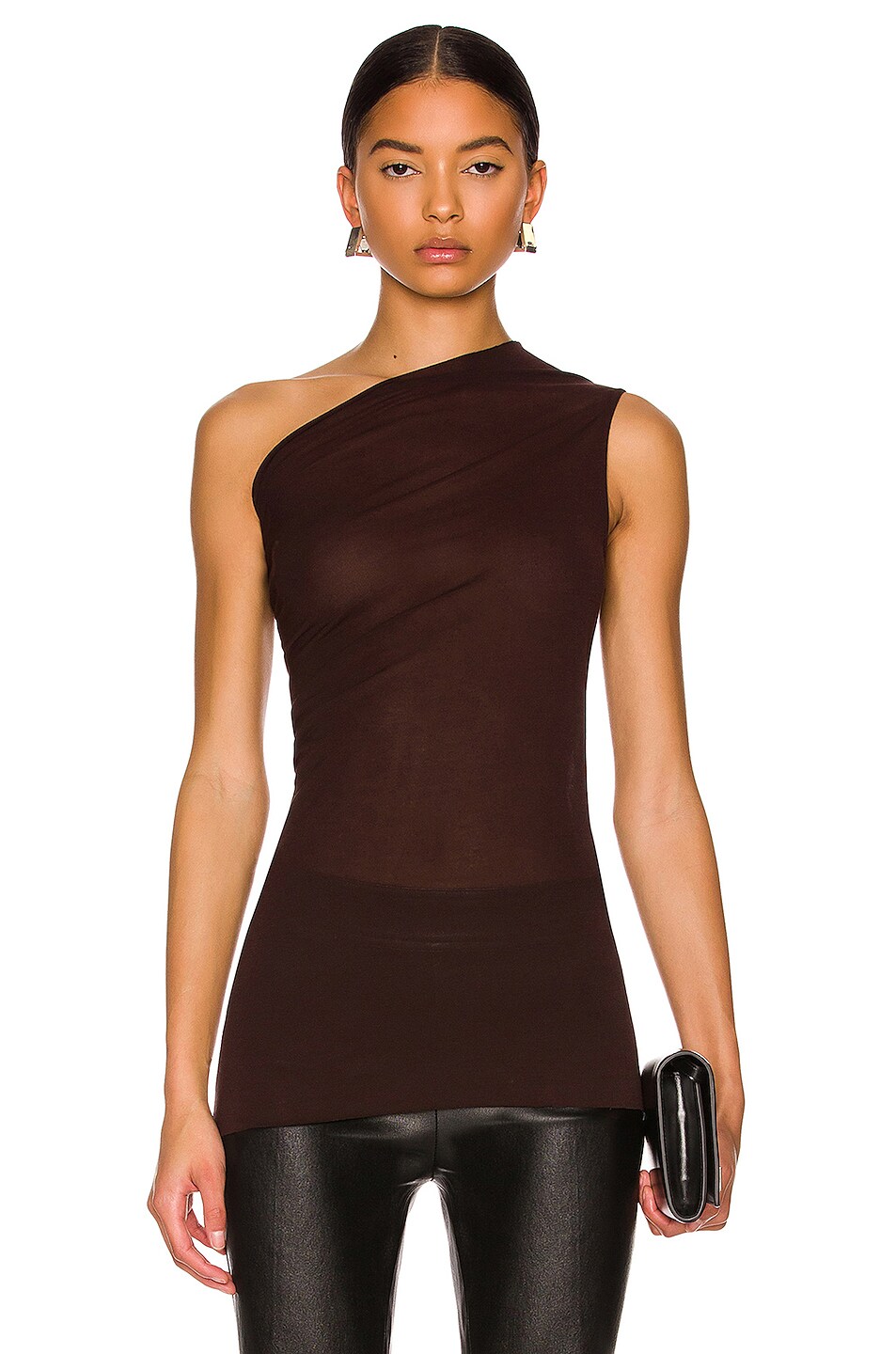 Image 1 of Rick Owens Athena Tee in Oxblood
