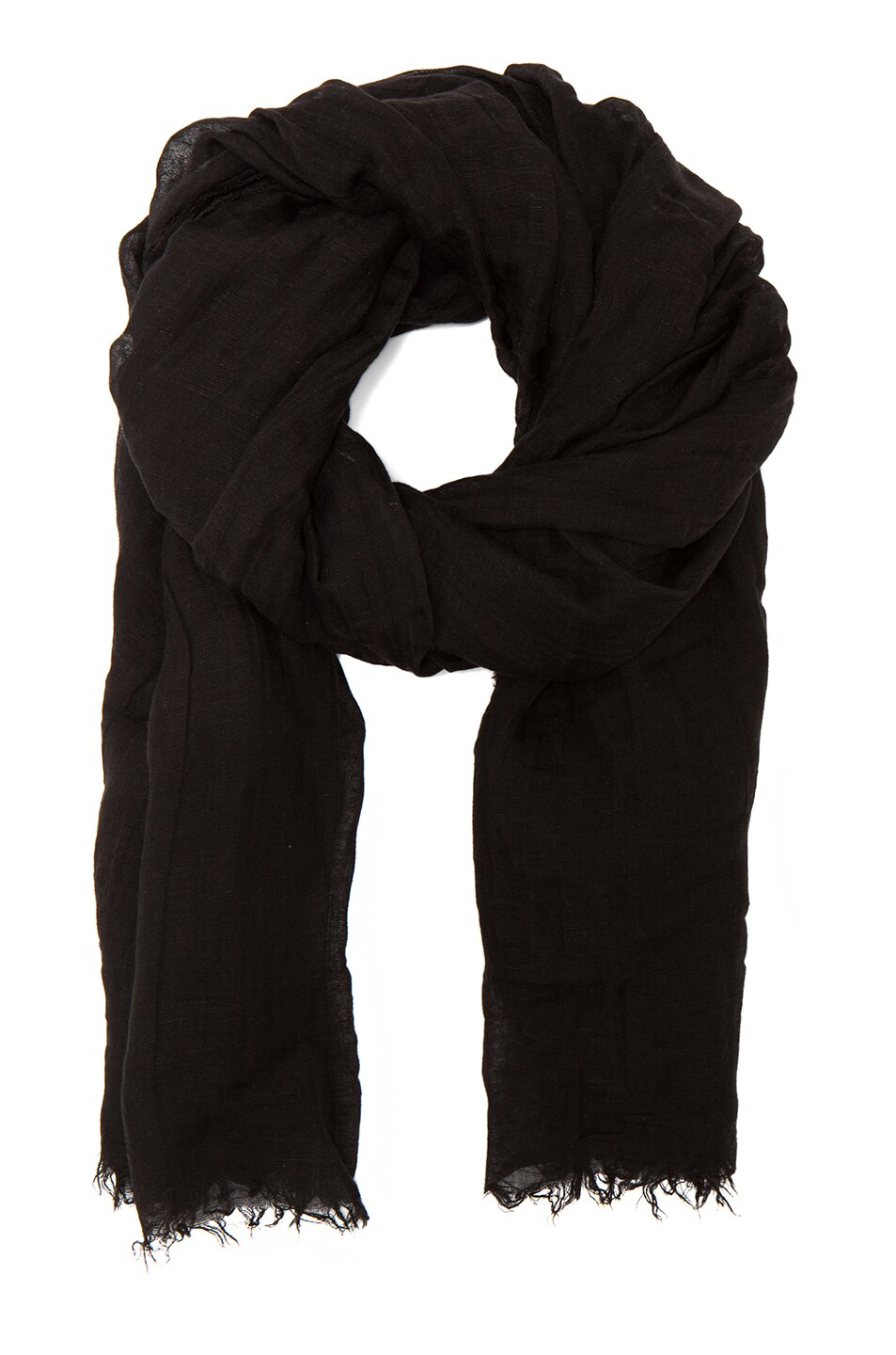 Image 1 of Rick Owens Cotton Scarf in Black
