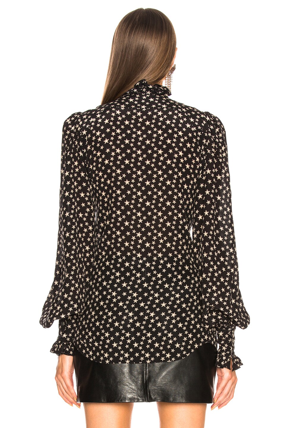 Redemption Star Victorian Blouse in Black FWRD