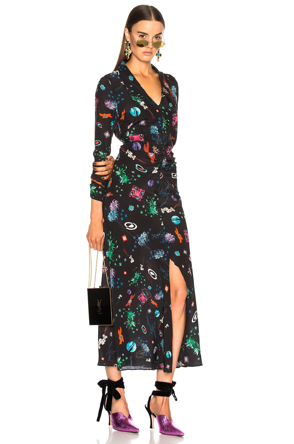 Image 1 of RIXO Tori Dress in Space Age Floral