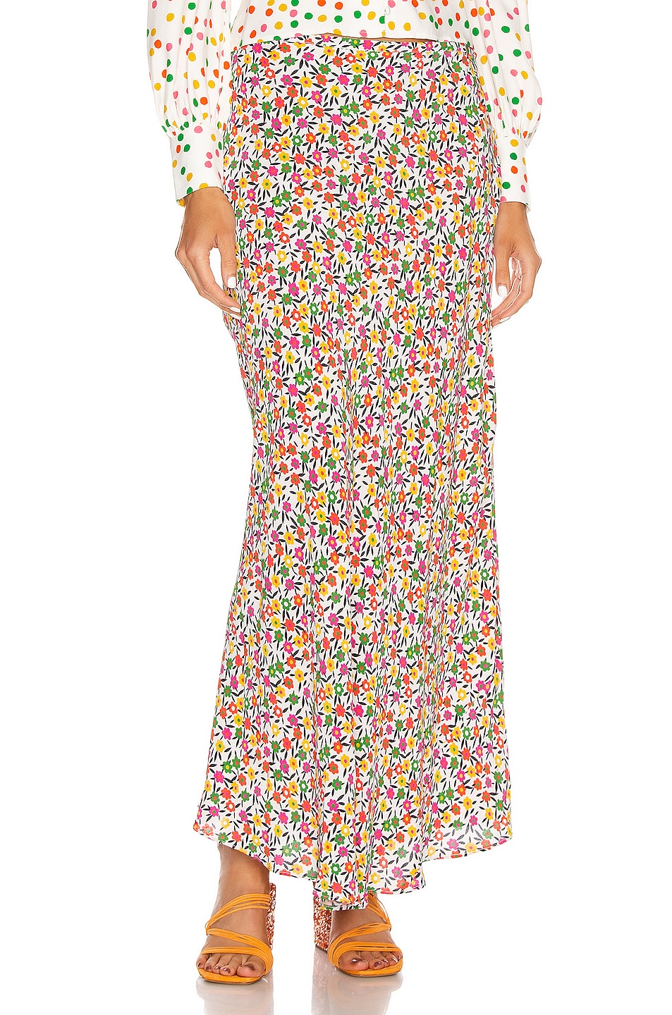 Image 1 of RIXO Kelly Skirt in Retro Micro Floral