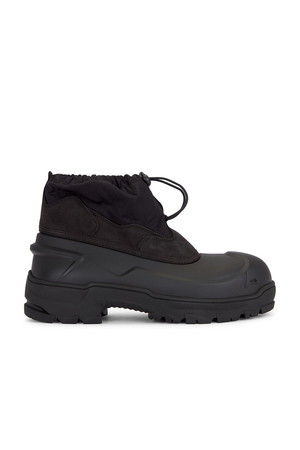 Low Top Rubber Boot in Black