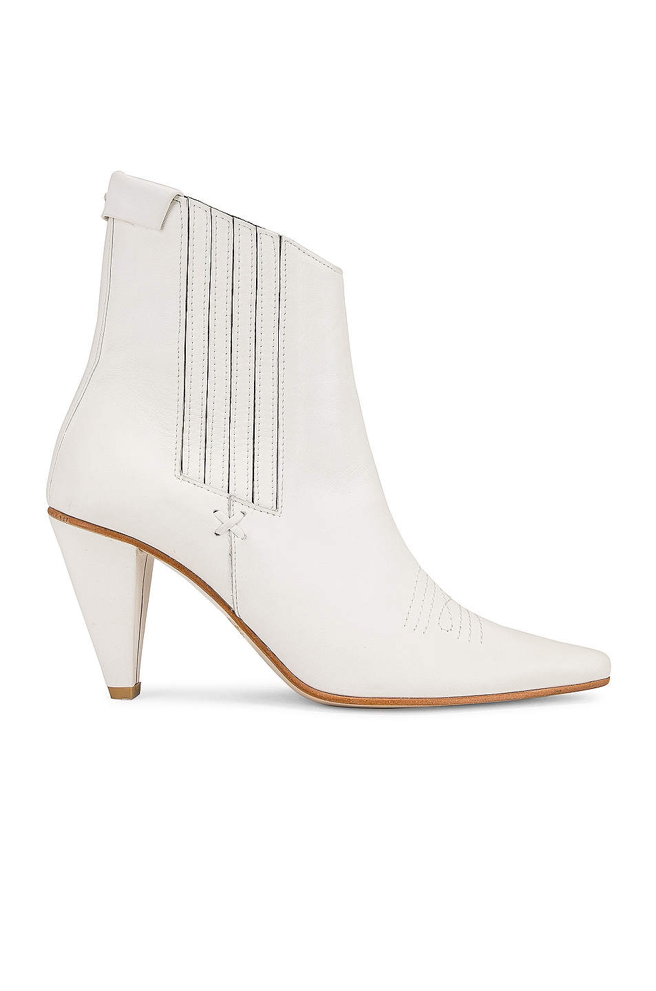 Image 1 of Reike Nen Pointed Chelsea Slim Boots in White