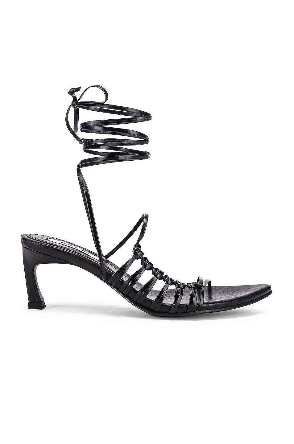 Image 1 of Reike Nen Knot Pointed Sandals in Black