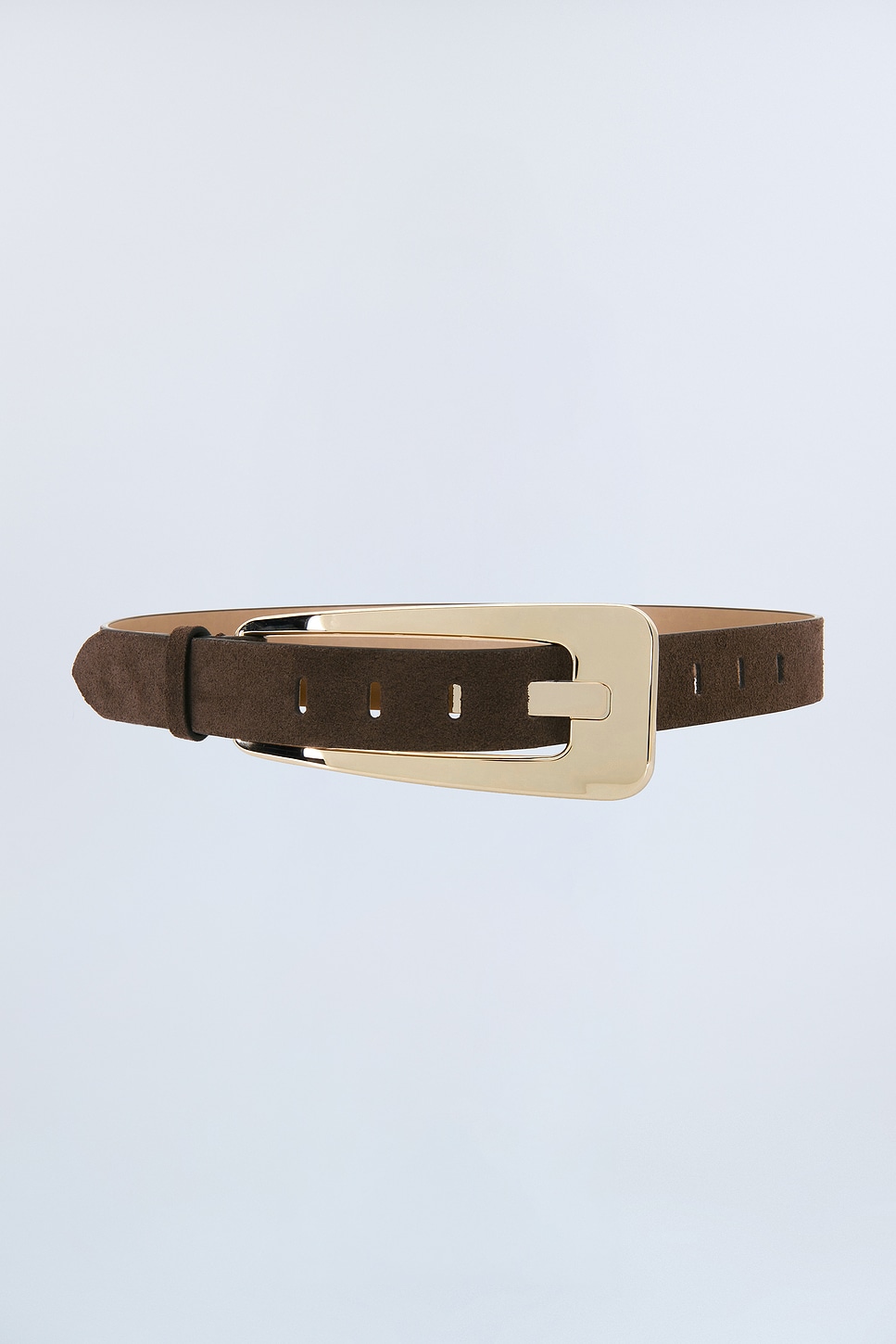REVOLVE LOS ANGELES Suede Grande Buckle Belt in Brown