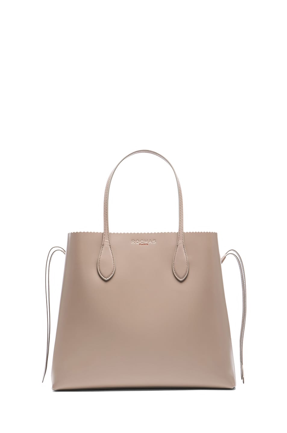 Image 1 of ROCHAS Leather Tote in Beige