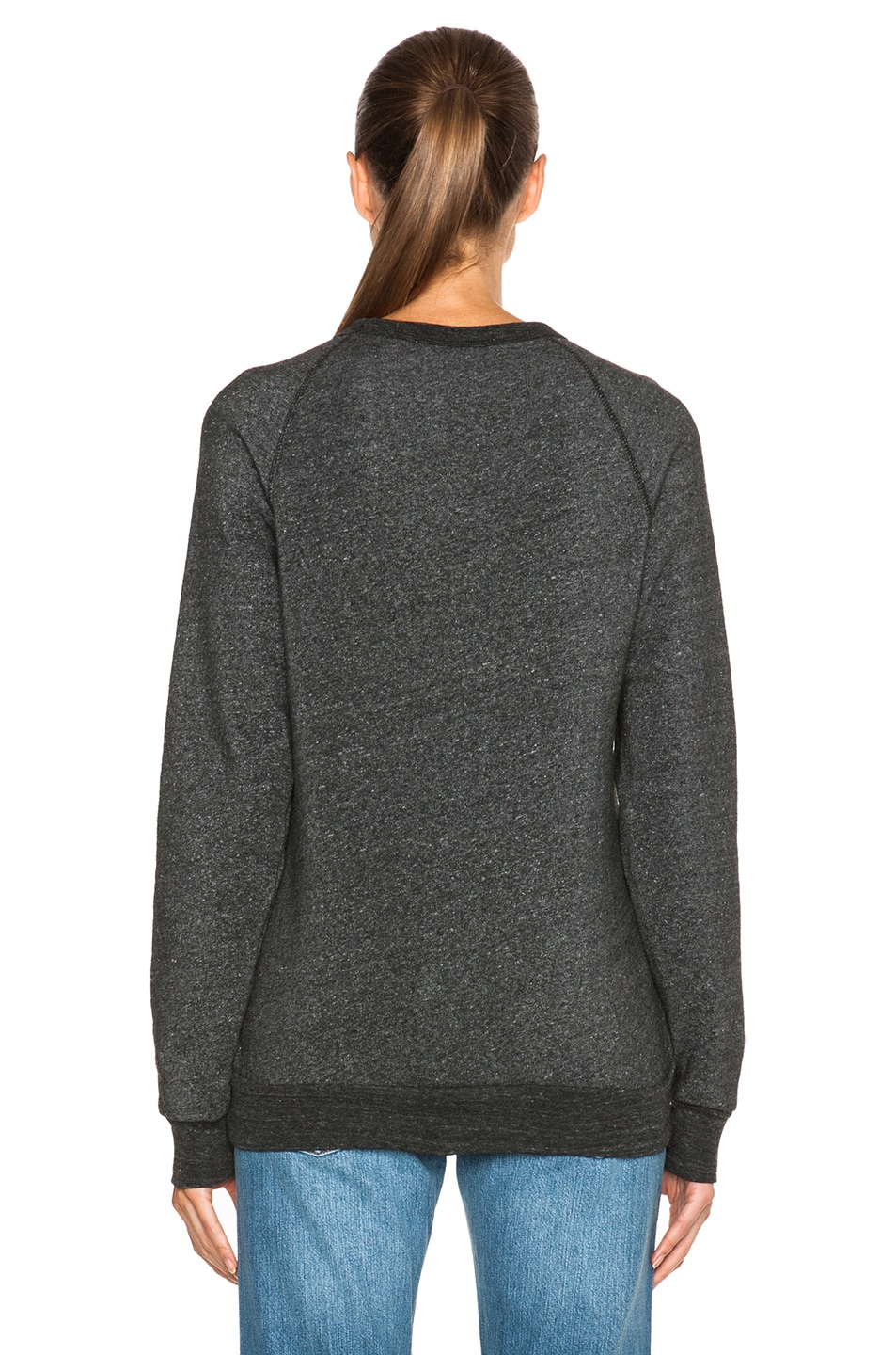 Rodarte Radarte Poly-Blend Sweatshirt in Black Heather | FWRD
