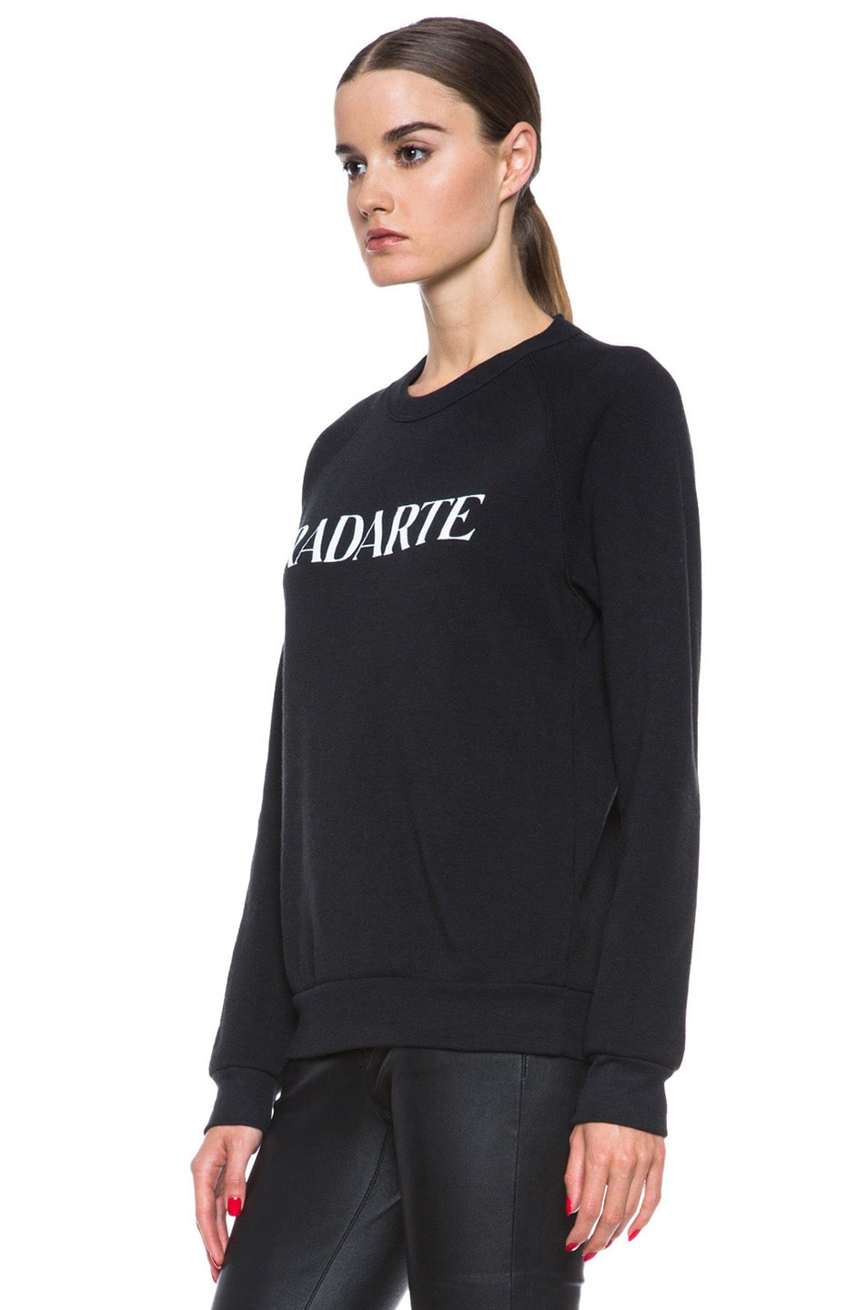 Rodarte Radarte Poly-Blend Sweatshirt in Black | FWRD