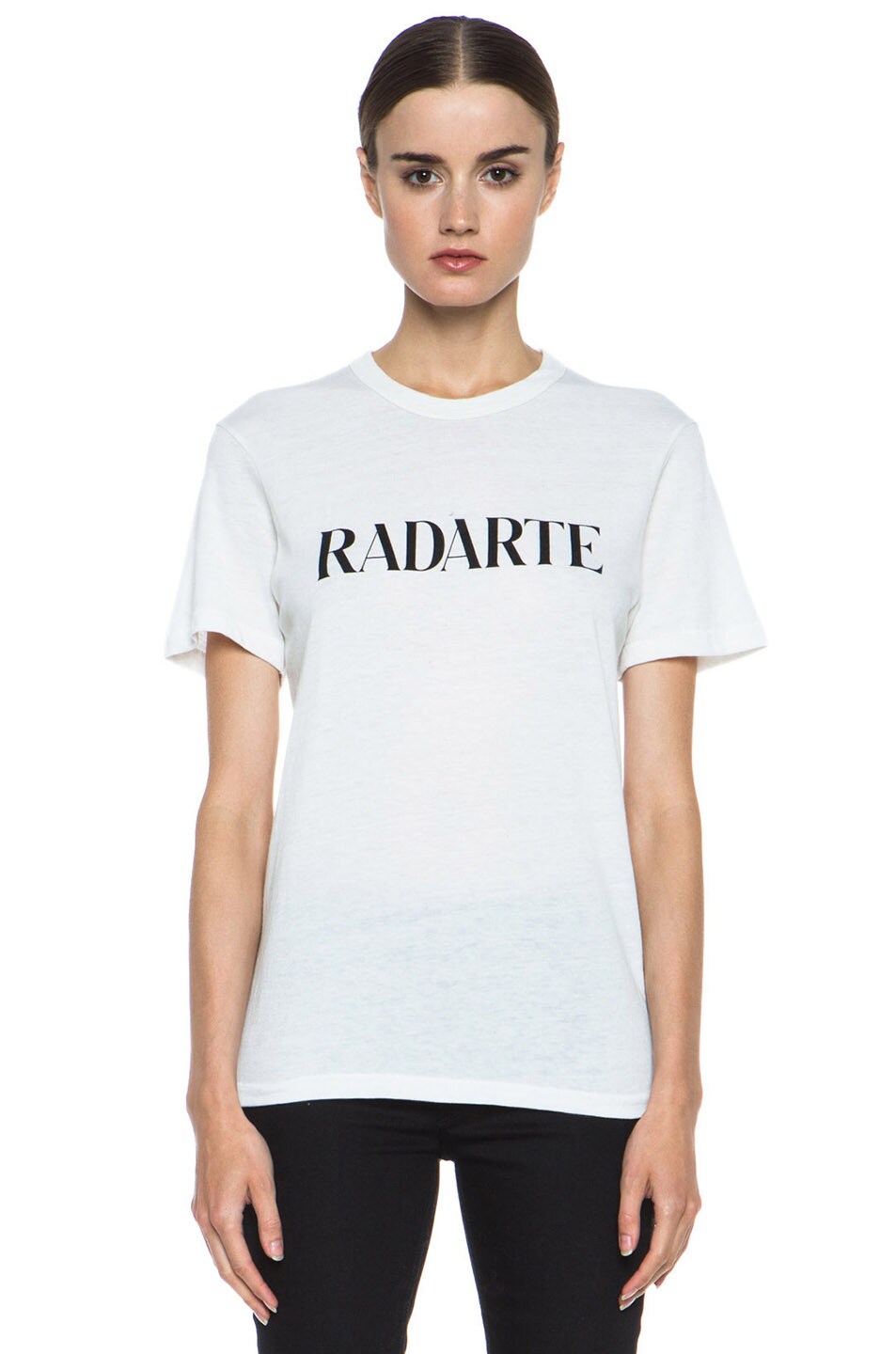 Image 1 of Rodarte Radarte Poly-Blend Shirt in White