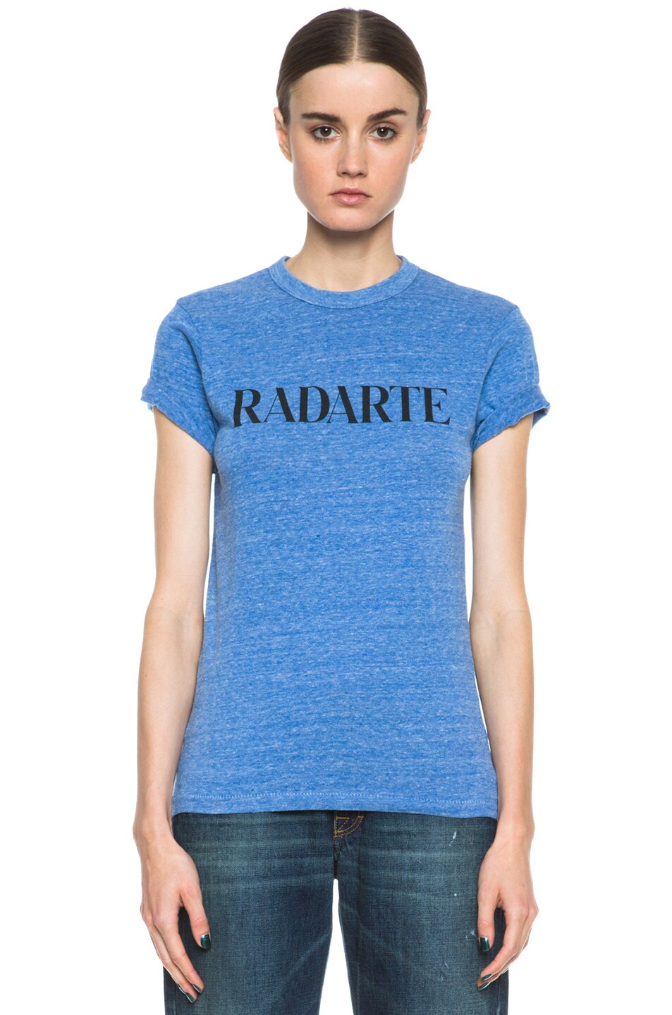 Image 1 of Rodarte Radarte Poly-Blend Shirt in Blue