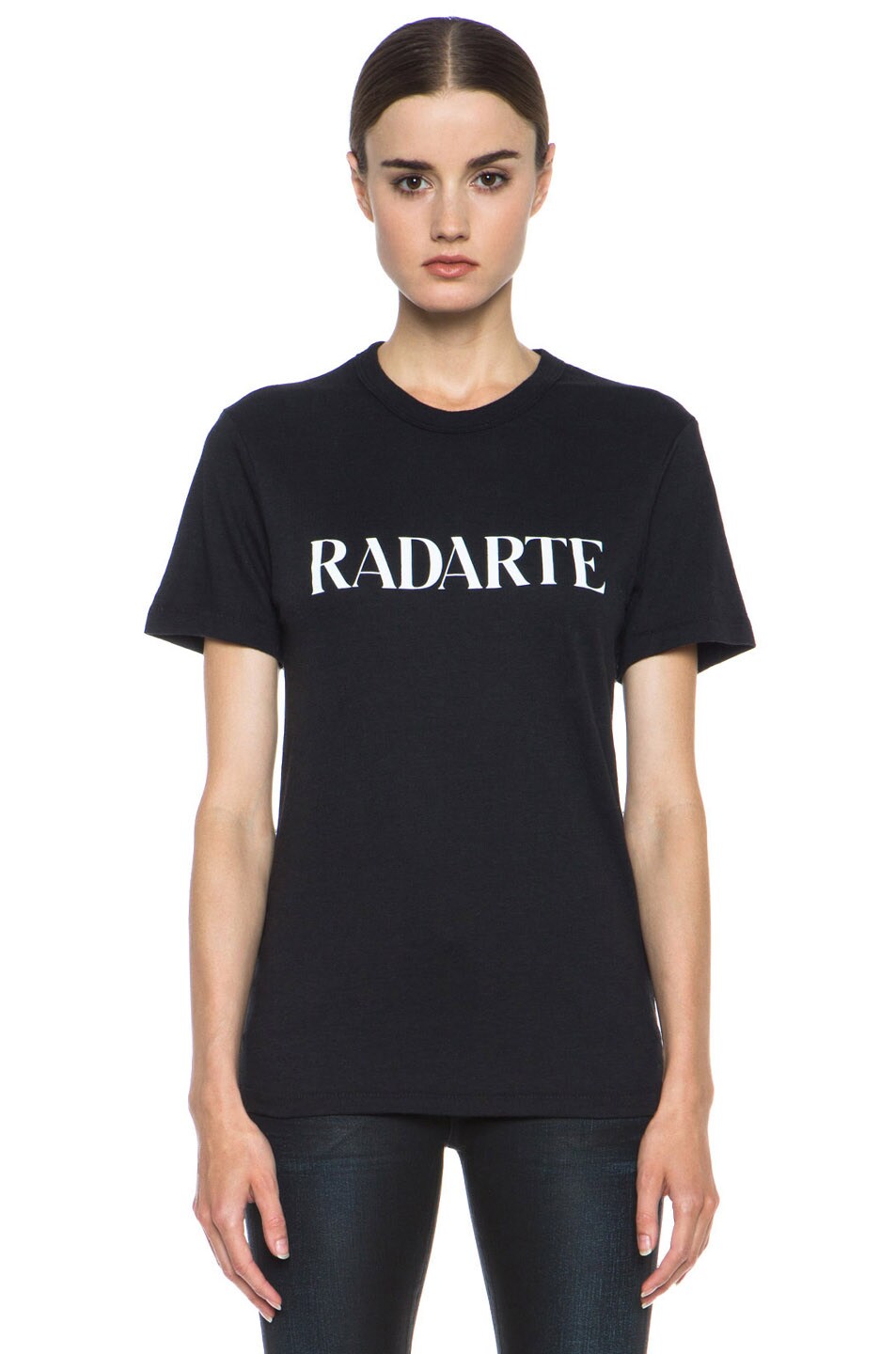 Image 1 of Rodarte Radarte Poly-Blend Shirt in Black