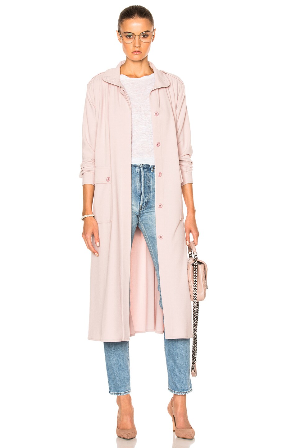 Image 1 of Rodebjer Odessa Coat in Misty Pink