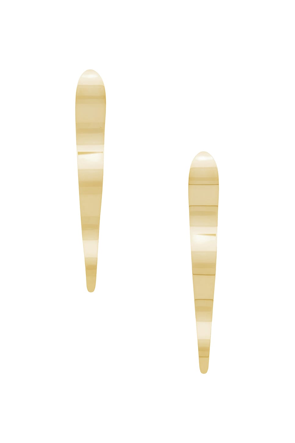 Shop Retroféte X Keren Wolf Wavy Earring In Gold