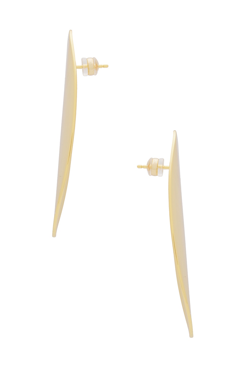 Shop Retroféte X Keren Wolf Oval Earring In Gold