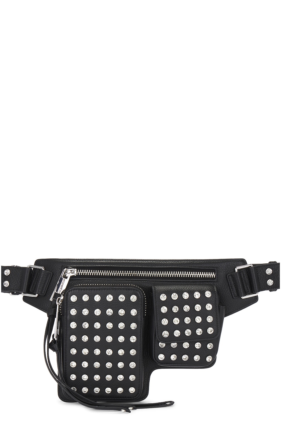 Shop Retroféte Liana Belt Bag In Black & Silver