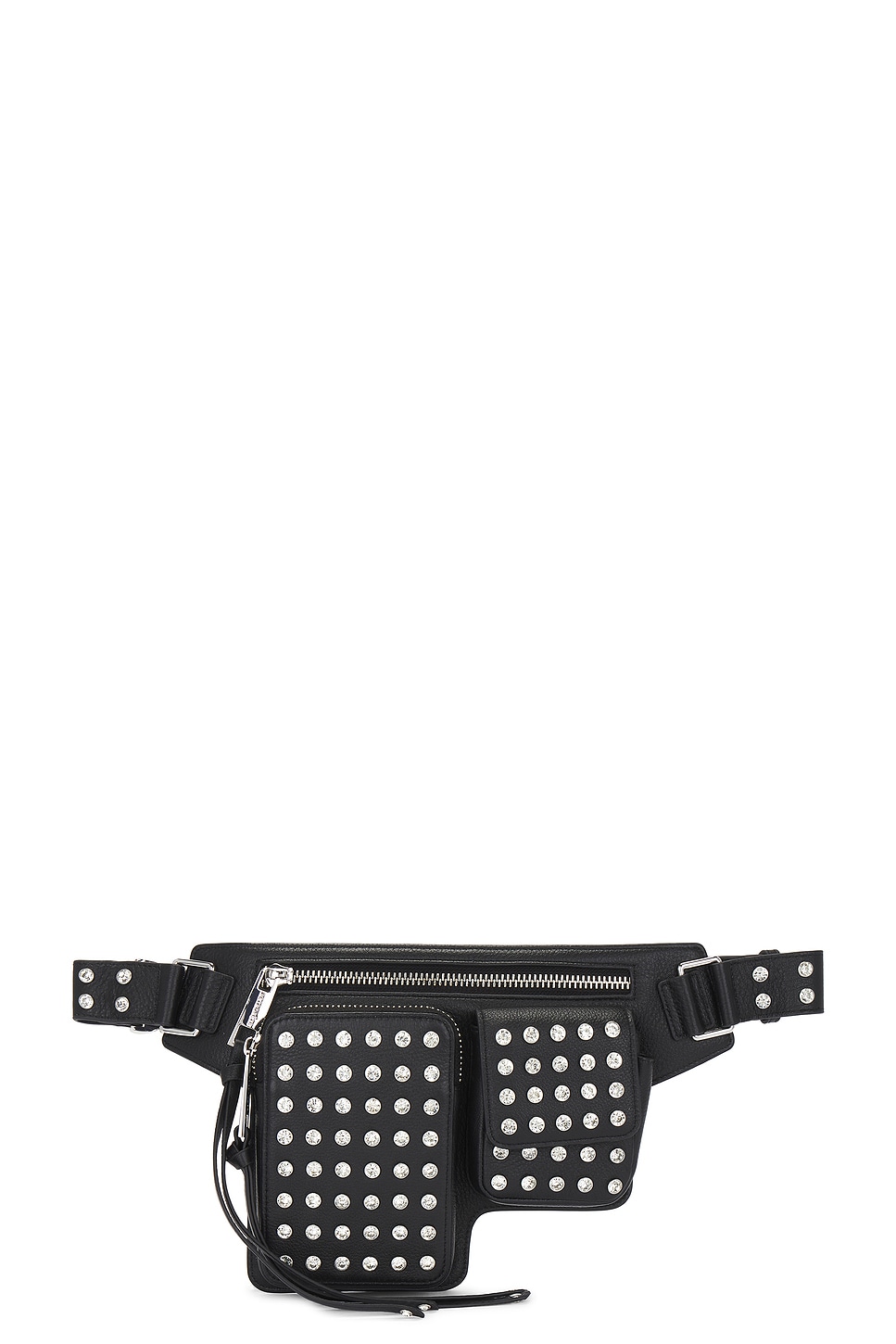 Shop Retroféte Liana Belt Bag In Black & Silver