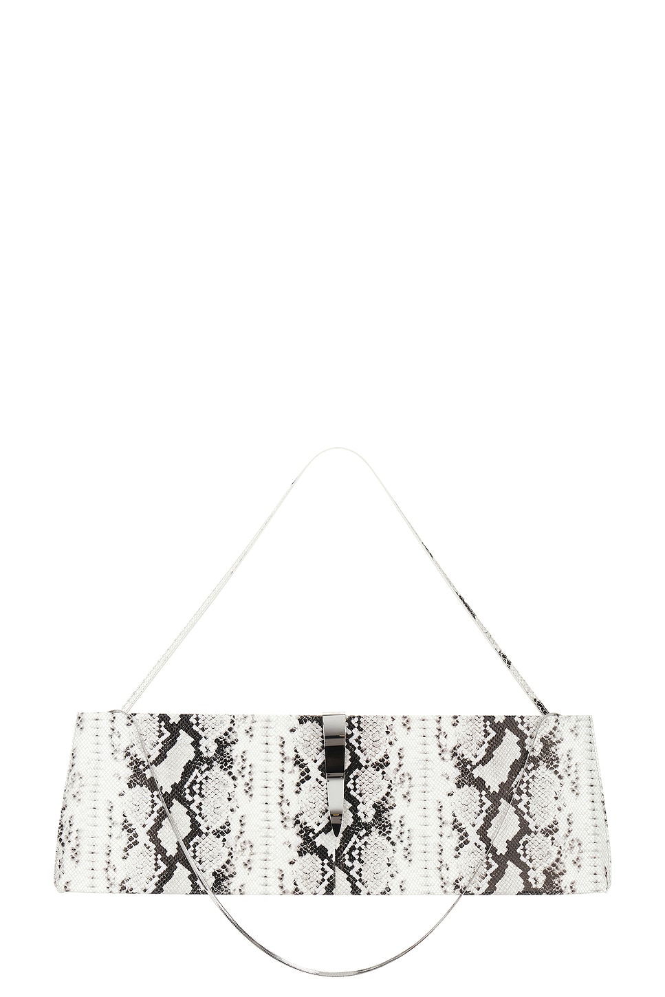 Shop Retroféte Ruth Large Shoulder Bag In Snake & Silver