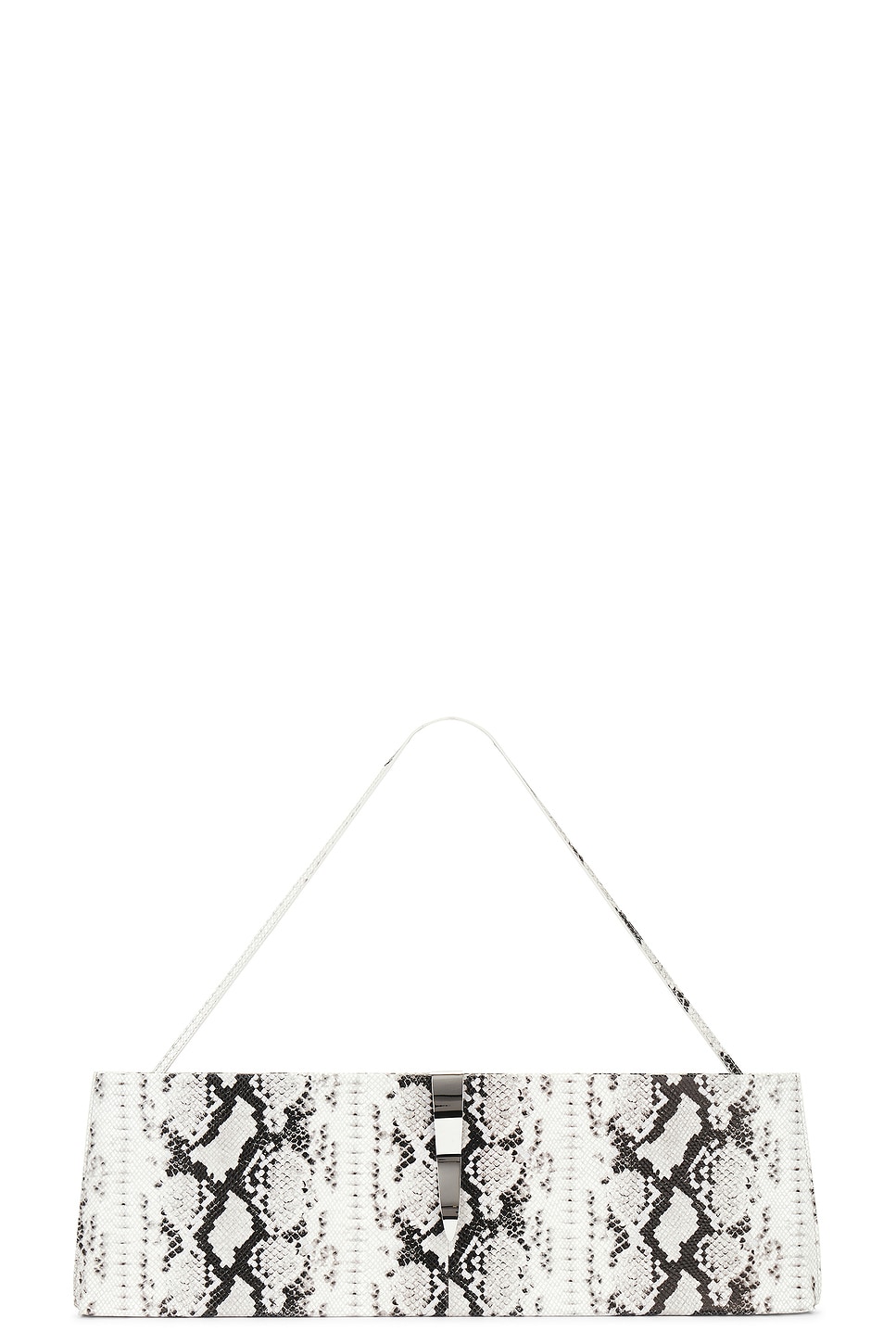 Shop Retroféte Ruth Large Shoulder Bag In Snake & Silver