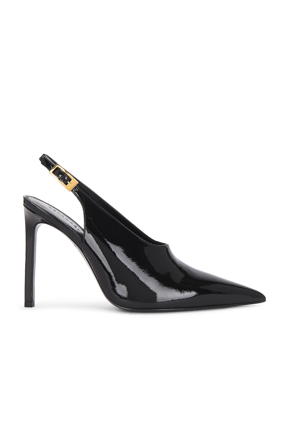 Shop Retroféte Celia Leather Slingback In Black