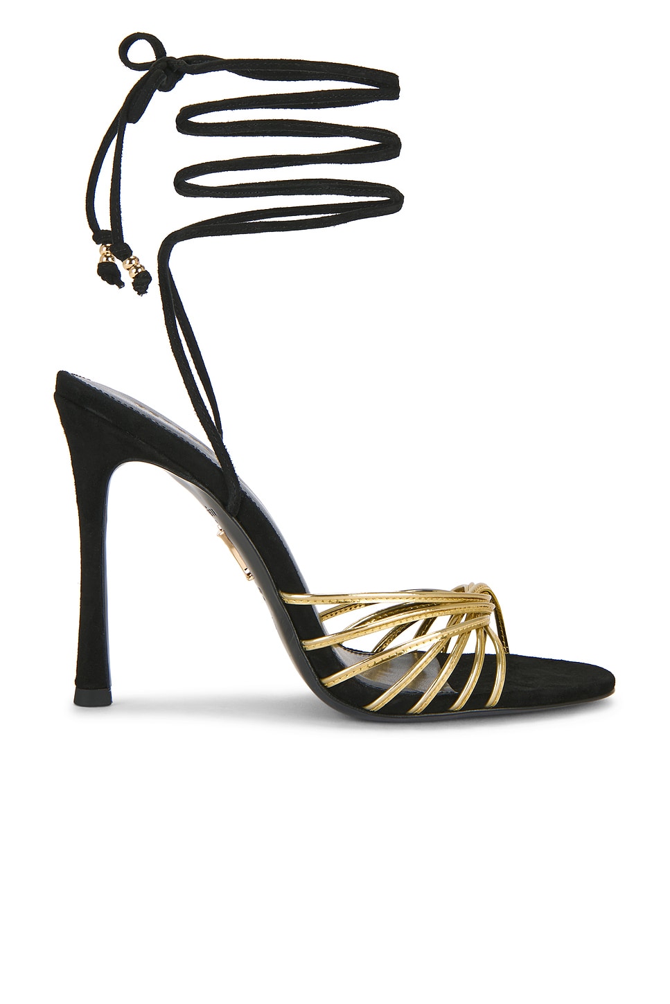 Image 1 of retrofete Lucio Sandal in Gold & Black