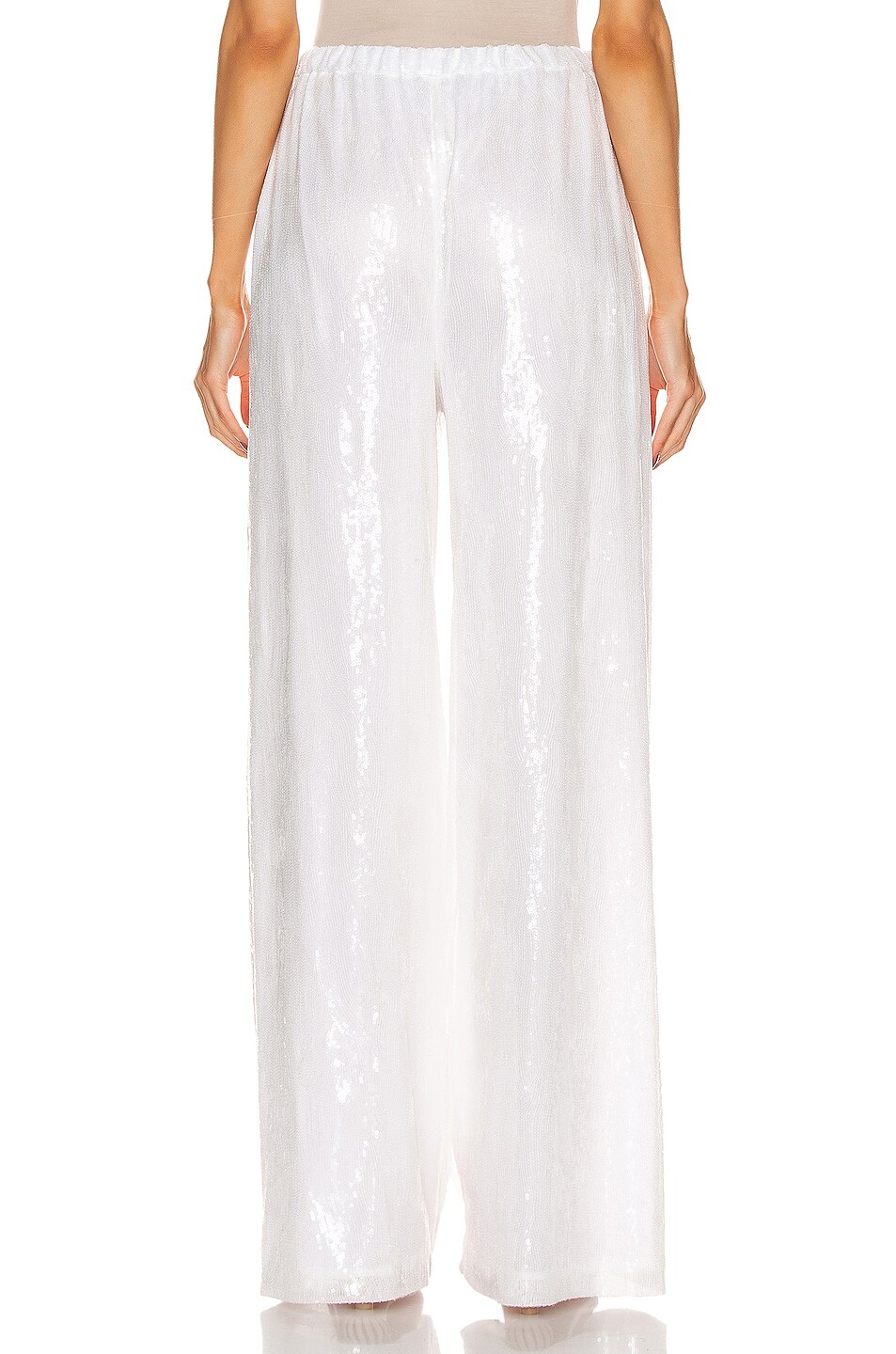 Rosetta Getty Drawstring Sequin Straight Leg Pant in Clear | FWRD