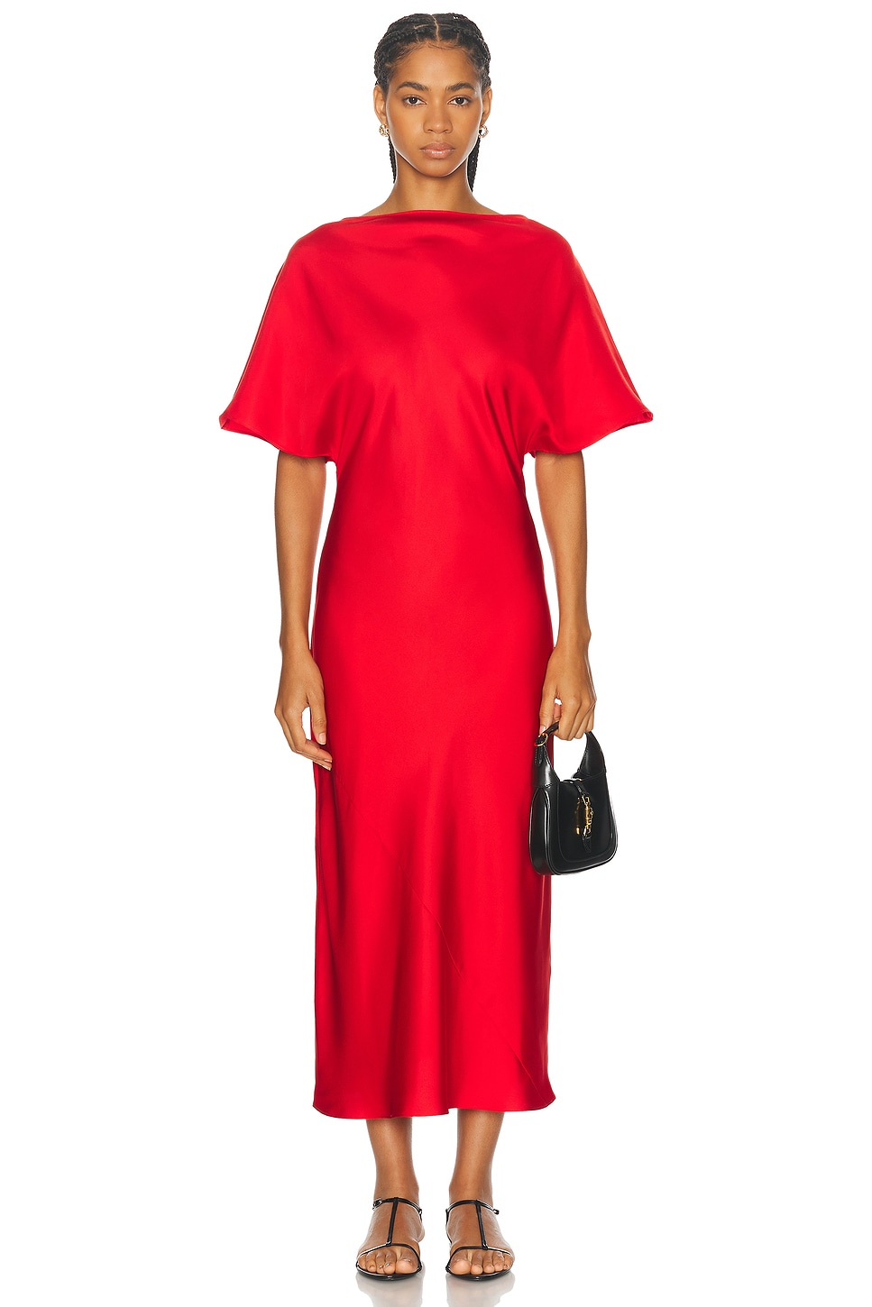 Image 1 of Rohe Fluid Silk Dress in Red