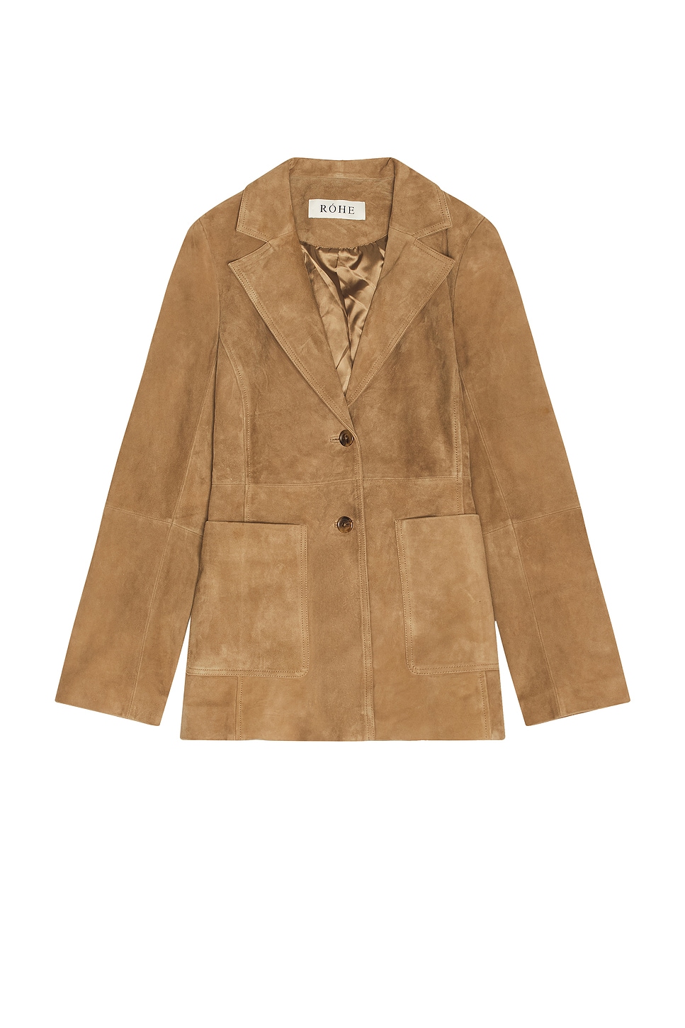 Suede Patch Pocket Blazer