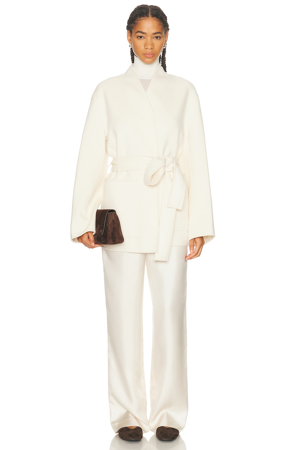 Róhe Double Faced Kimono Style Jacket