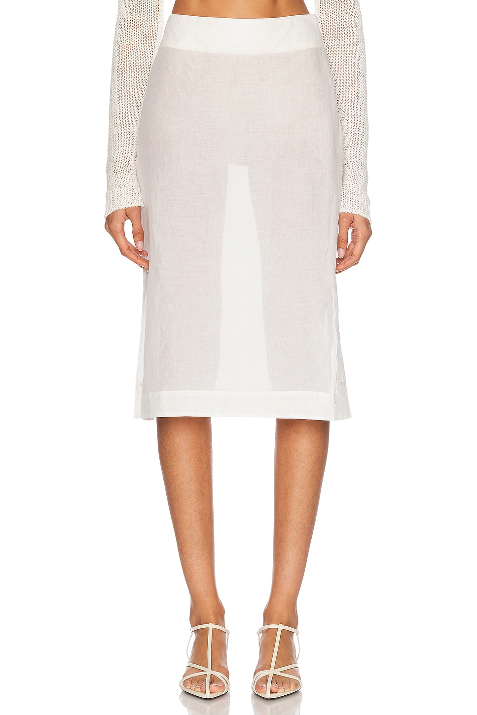 Rohe Embroidered Organza Skirt