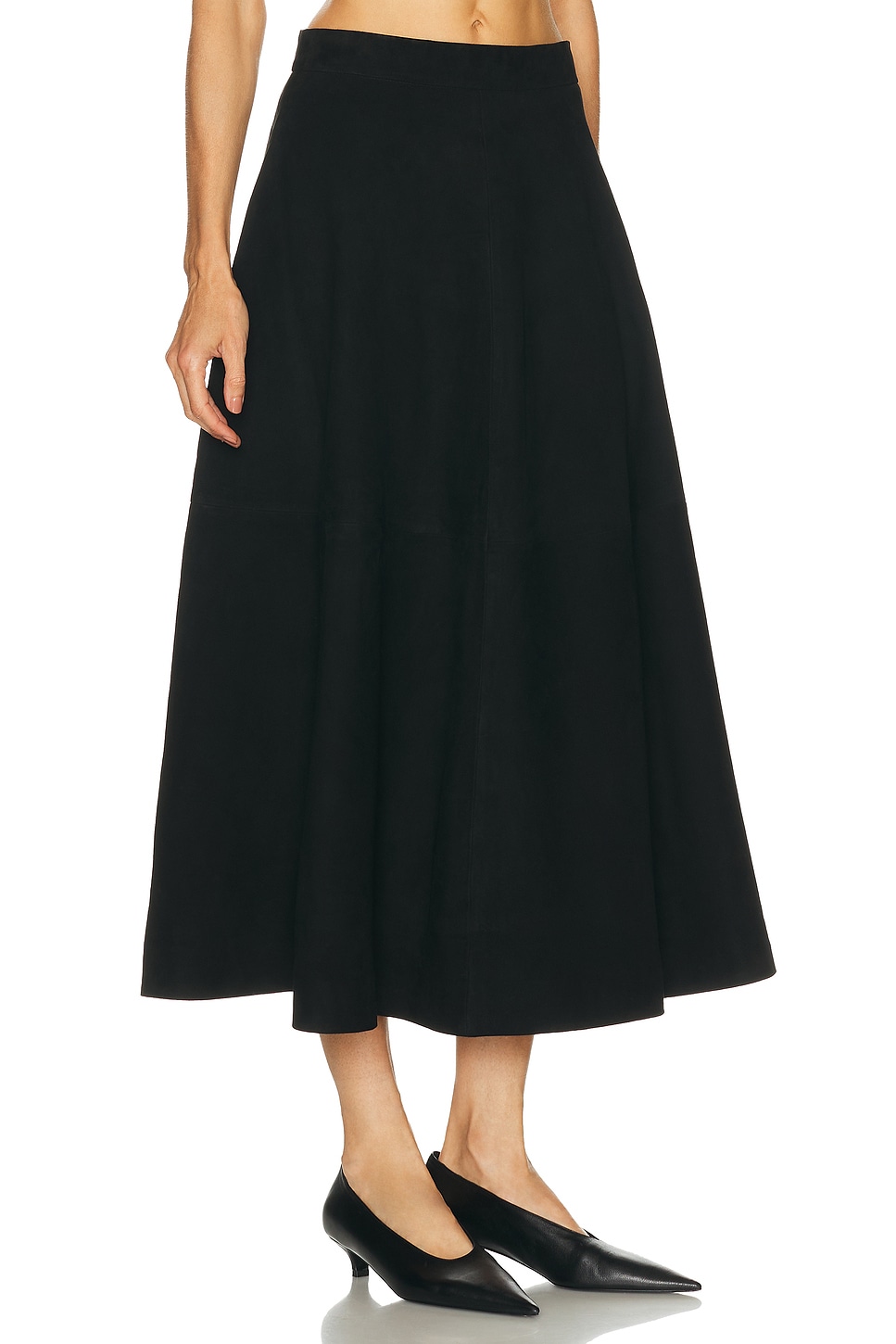 Róhe A Line Suede Skirt