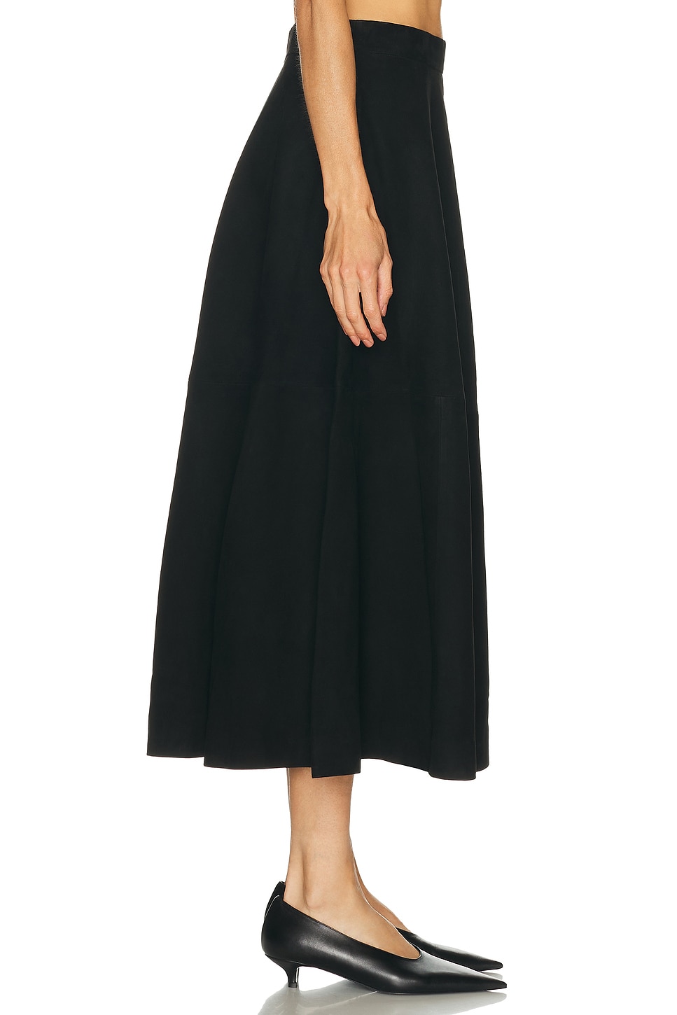 Róhe A Line Suede Skirt