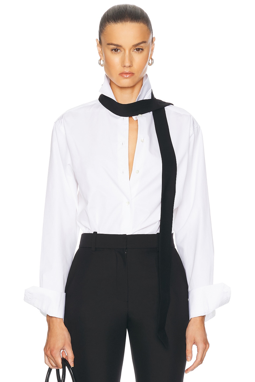 ROHE DETACHABLE TIE SHIRT 