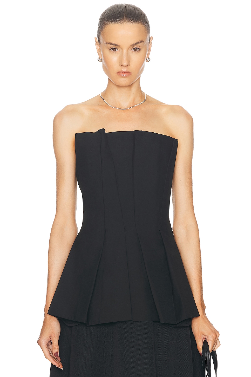 Image 1 of Rohe Tulip Bustier Top in Black