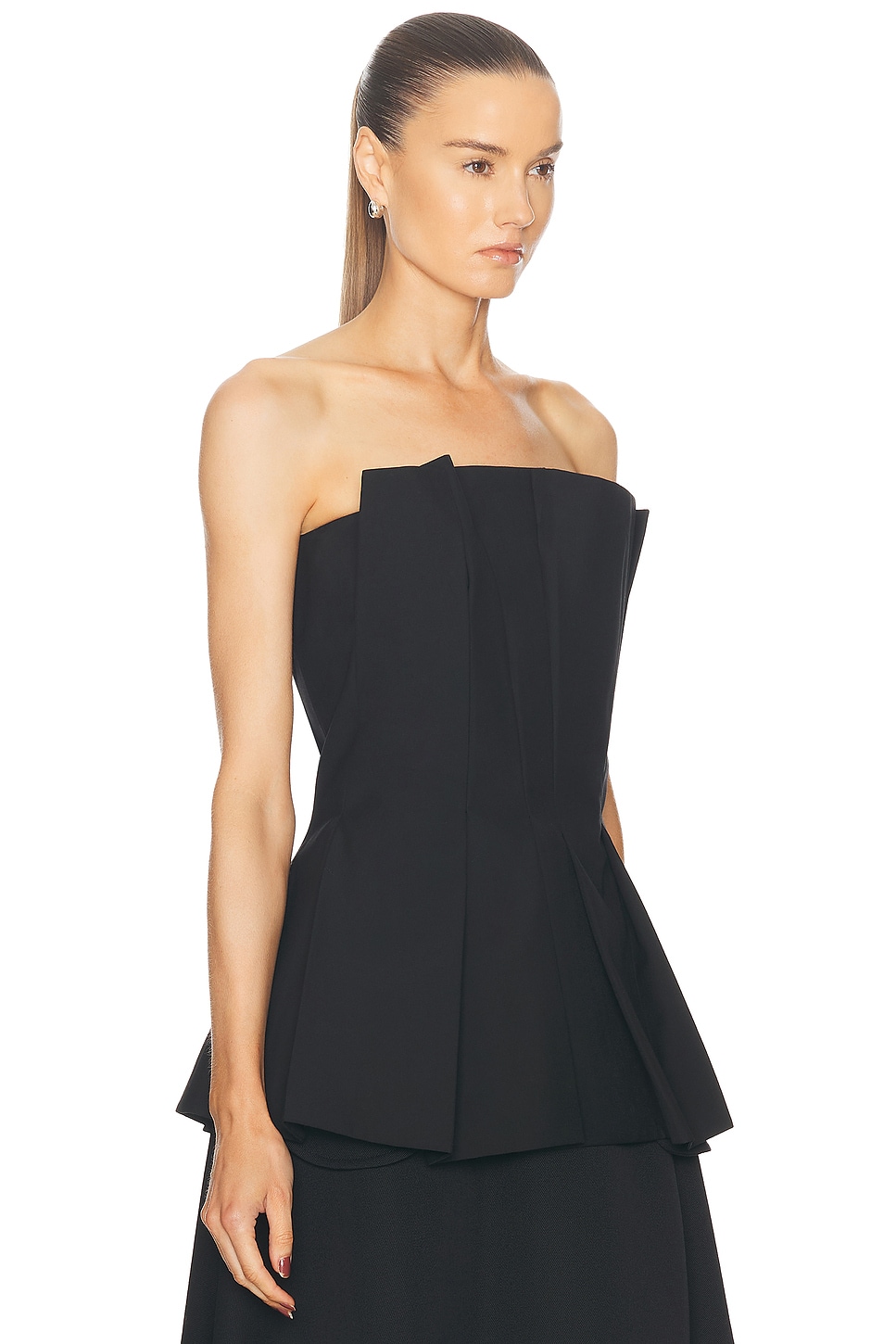 Shop Rohe Tulip Bustier Top In Black