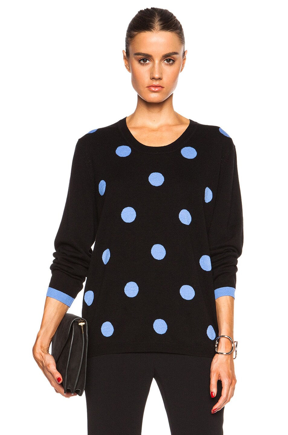 Image 1 of Roksanda Darsey Sweater in Black & Blue