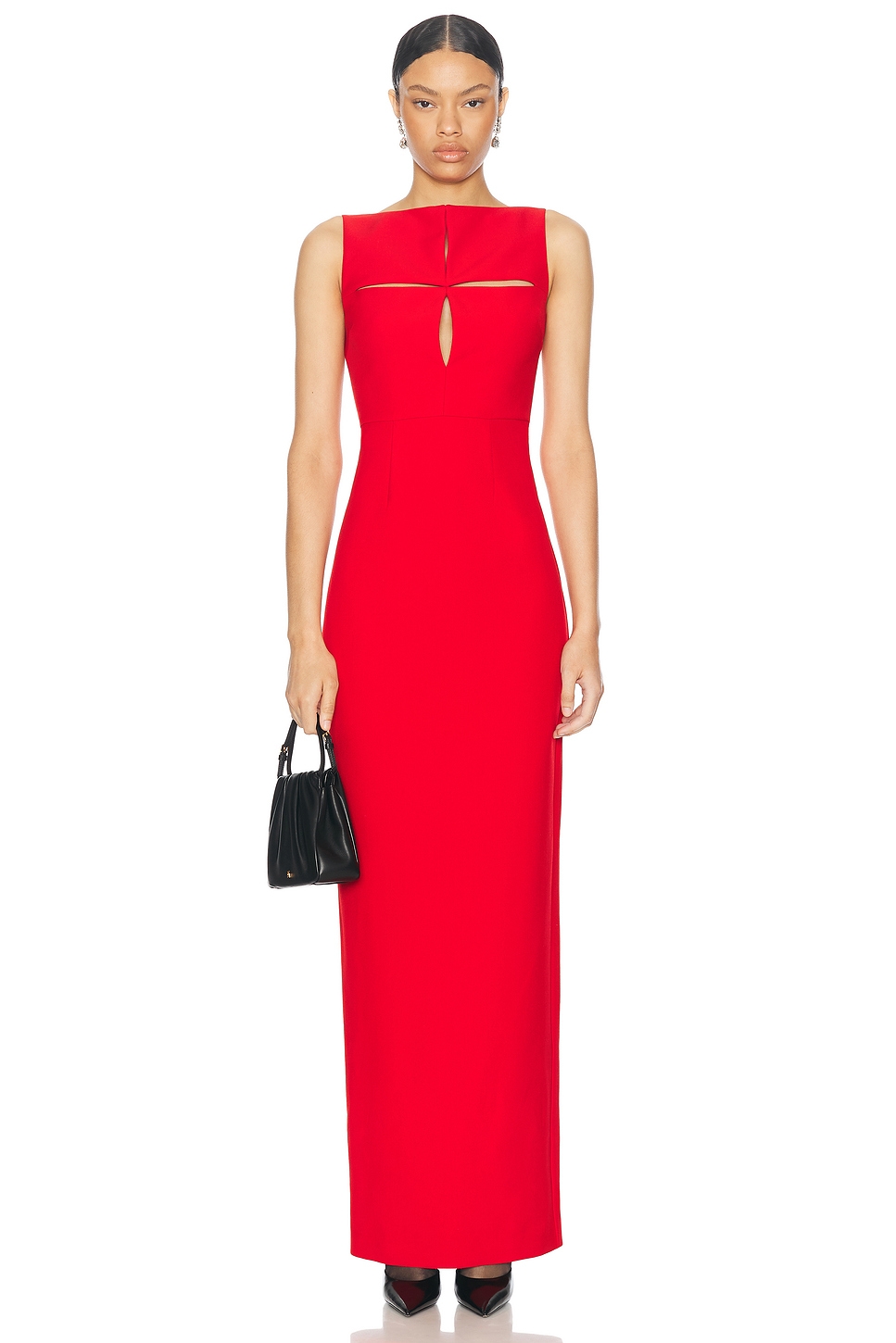 Image 1 of Roland Mouret Cut Out Gown in Red