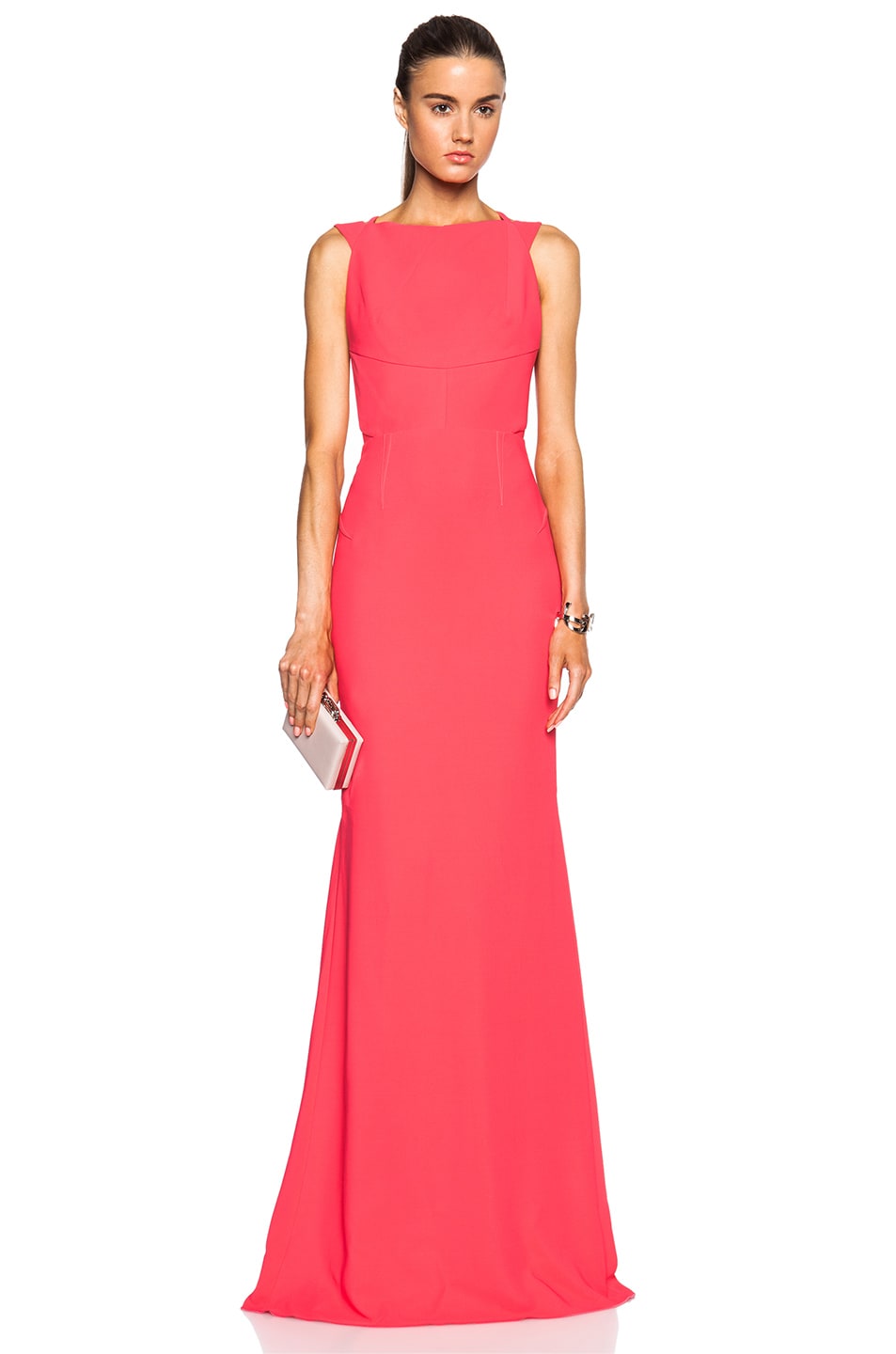 Image 1 of Roland Mouret Ruloe Gown in Watermelon