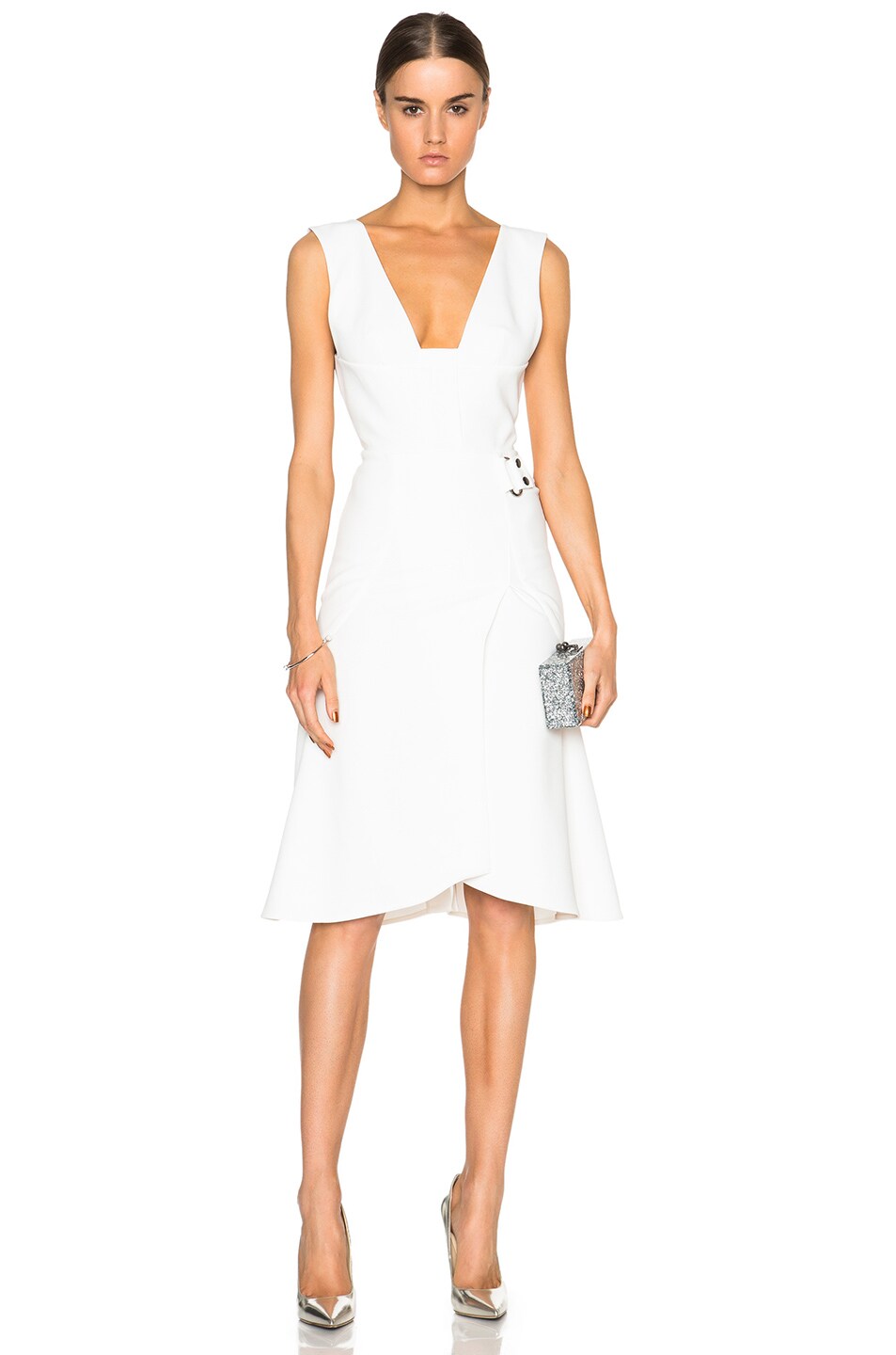 Image 1 of Roland Mouret Barton Dress in White