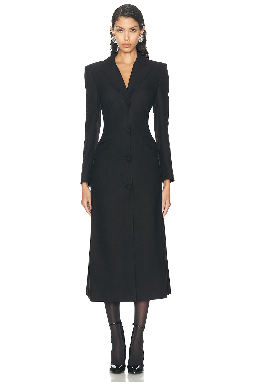 Image 1 of Roland Mouret Tailored Coat in Black