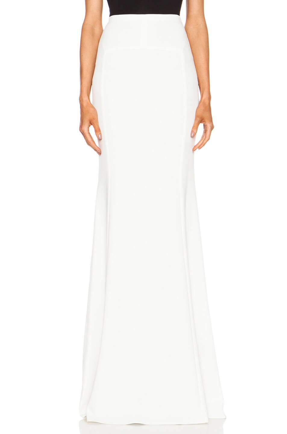 Image 1 of Roland Mouret Aries Viscose-Blend Skirt in White